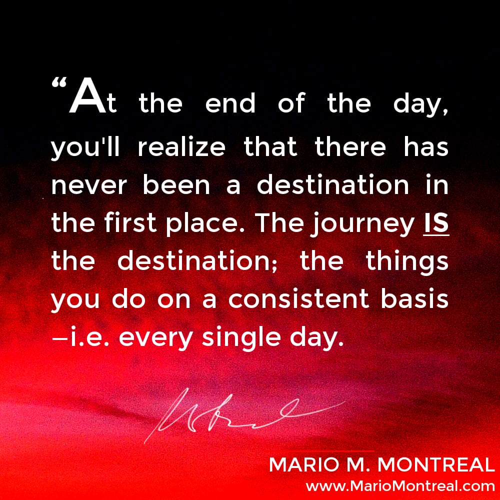  The journey is the destination