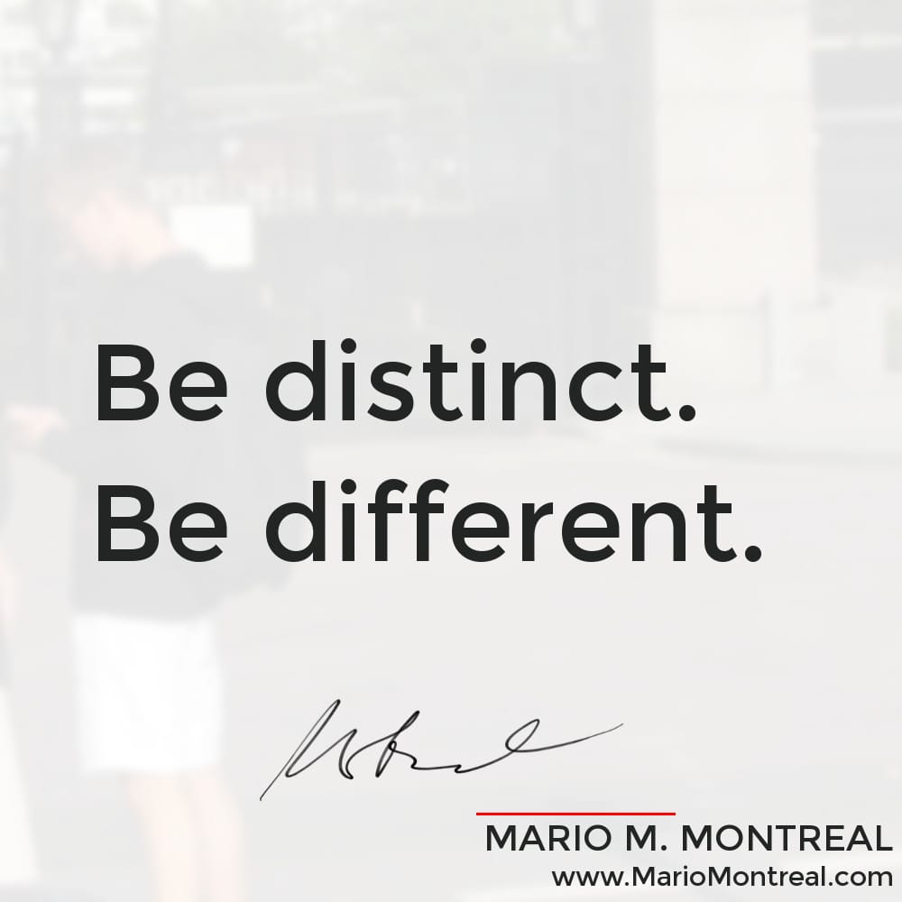 Be different